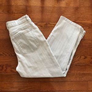 Gloria Vanderbilt: Washout Striped Jeans